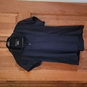 Black polo shirt